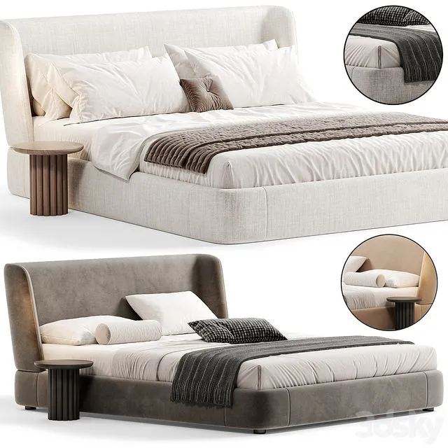 Reeves Bed By Minotti 3D Model