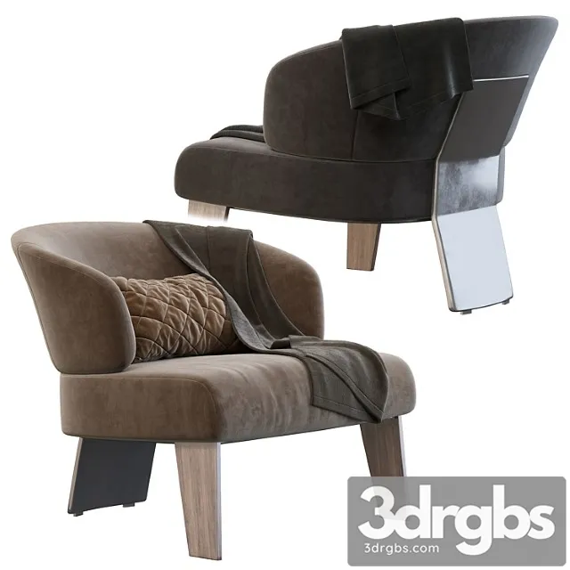 Reeves large armchair by minotti 3D Model Free