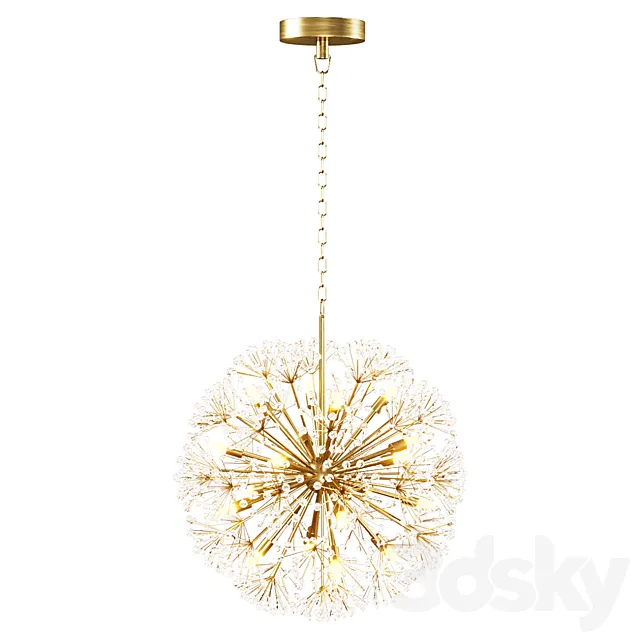 Reference: L1443Q Chandelier DUNKIRK by Romatti 18_60 3D Model
