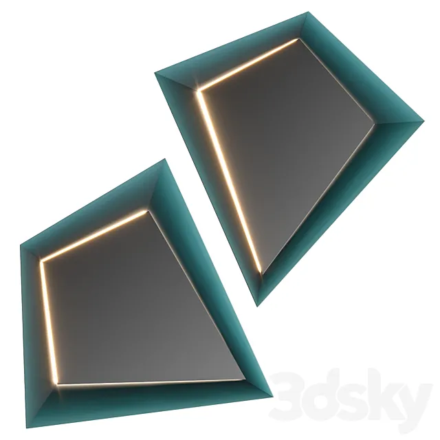 Reflex Angelo Quartz Asymmetric Mirror 3DModel
