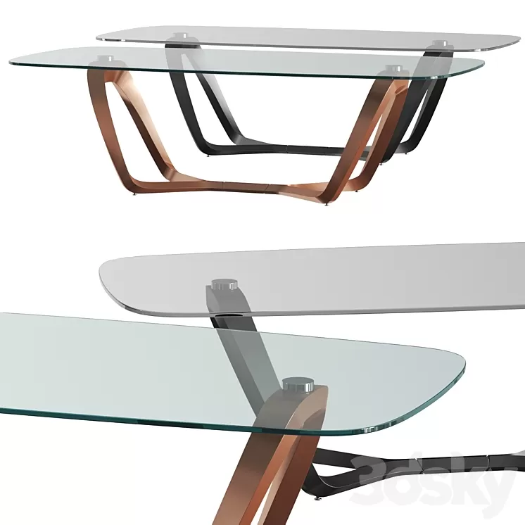 Reflex Angelo Segno 72 Dining Table 3D Model