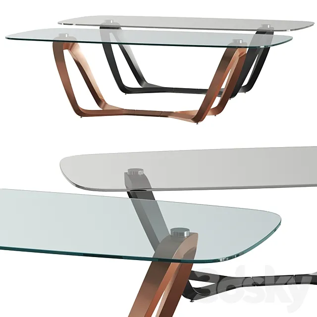 Reflex Angelo Segno 72 Dining Table 3DModel