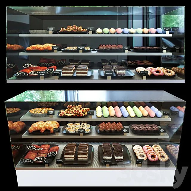 Refrigerated confectionery display case 3DModel