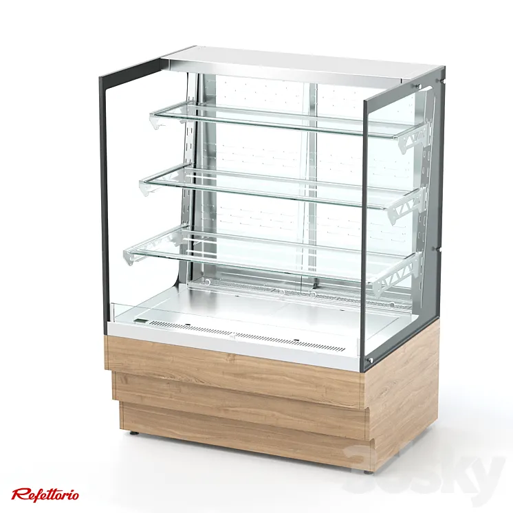 Refrigerated confectionery showcase with perforated rear wall (RKC2 AO series) Free Download