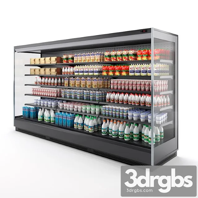 Refrigerated display case brandford tesey. 3D Model Free