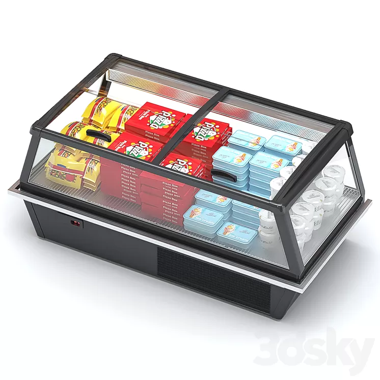 Refrigerated display case HitLine 3D Model Free