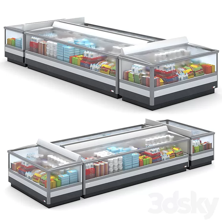 Refrigerated Display Cases 3D Model Free