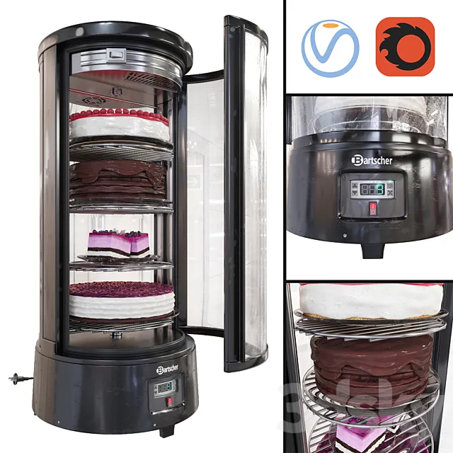 Refrigerated showcase Bartscher 3DModel