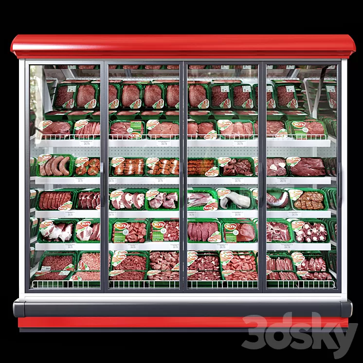 Refrigerated showcase Bonnetneve Proxima 3D Model