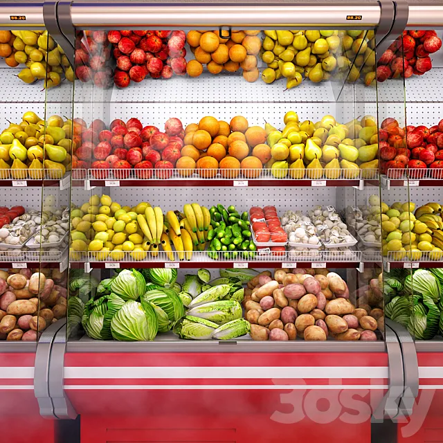 Refrigerated showcase Fortune 3 3DModel