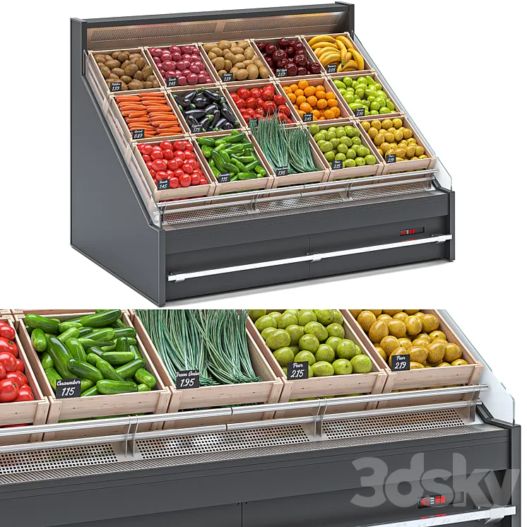 Refrigerated showcase HitLine 3D Model Free Download