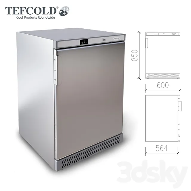 Refrigerated Tefcold - UR200S 3DModel