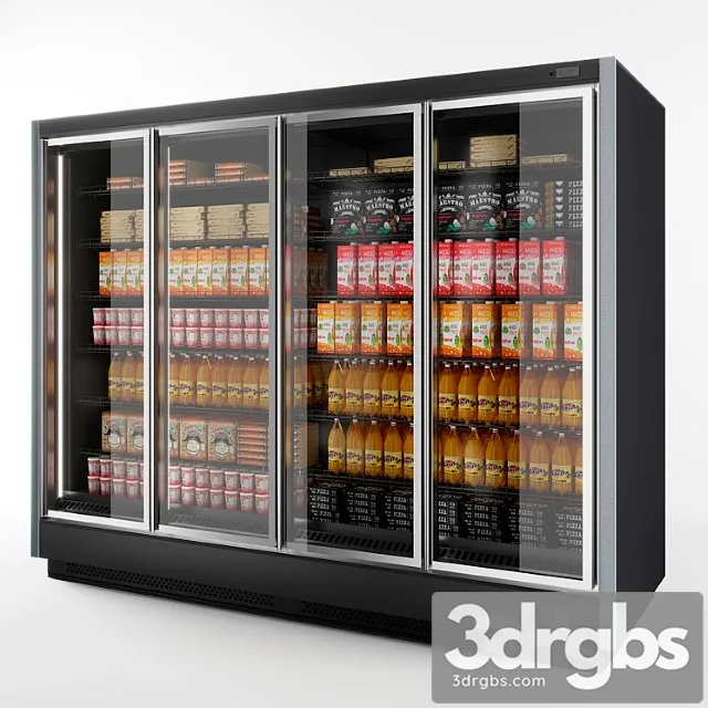 Refrigerated wall cabinet brandford tesey esc 3D Model Free
