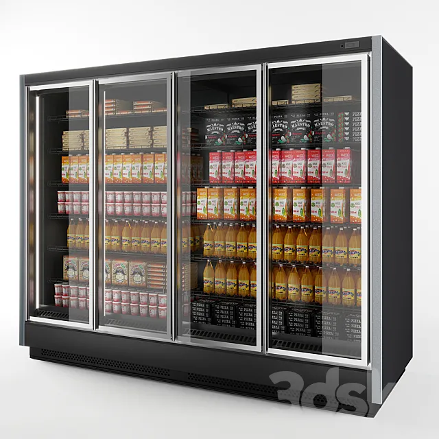 Refrigerated wall cabinet Brandford Tesey Esc 3D Model
