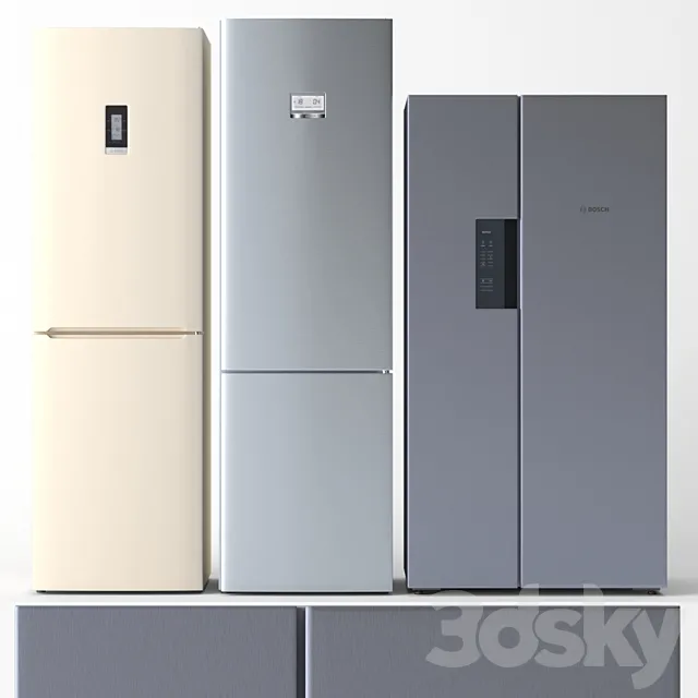 Refrigerator BOSCH 3D Model