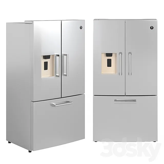 Refrigerator GENESI steel 3D Model