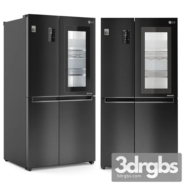 Refrigerator lg gc-q247cbdc 2 3D Model Free