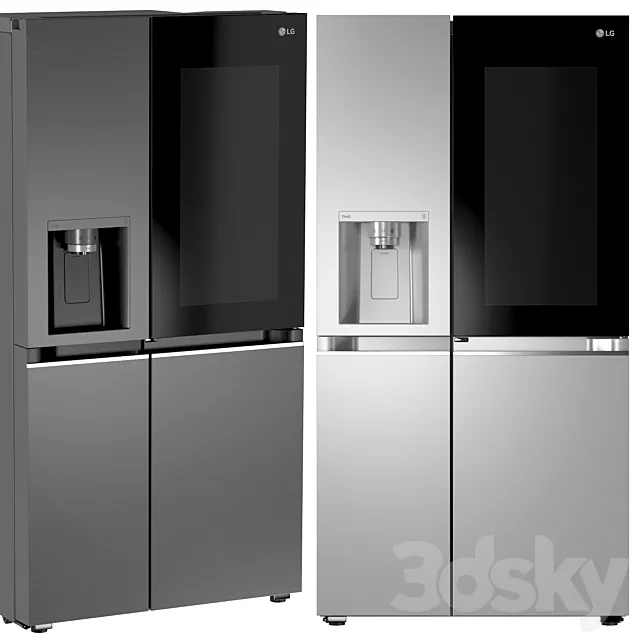 Refrigerator LG GC-X257CAEC 3D Model