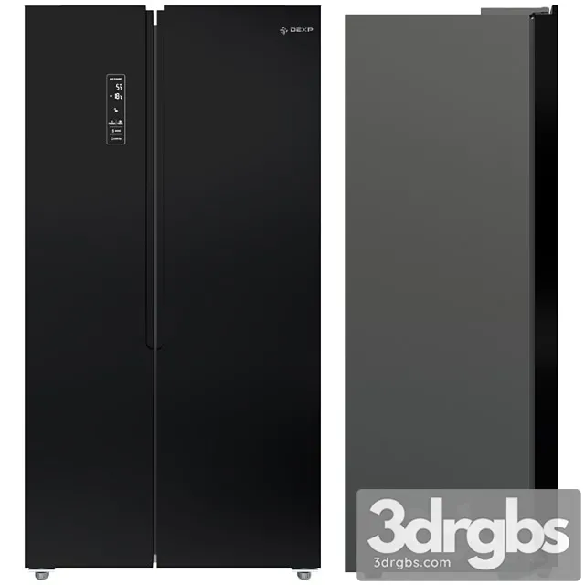 Refrigerator Multi Door Side by Side DEXP SBS455AHA 3D Model Free