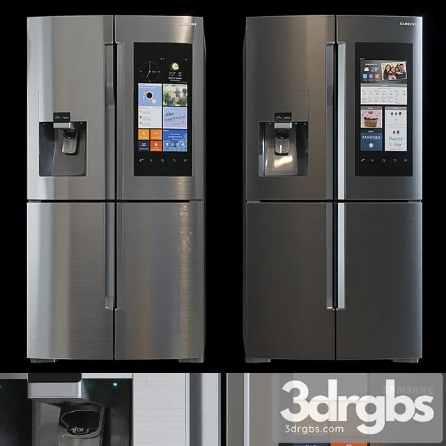 Refrigerator Samsung R 3D Model Free