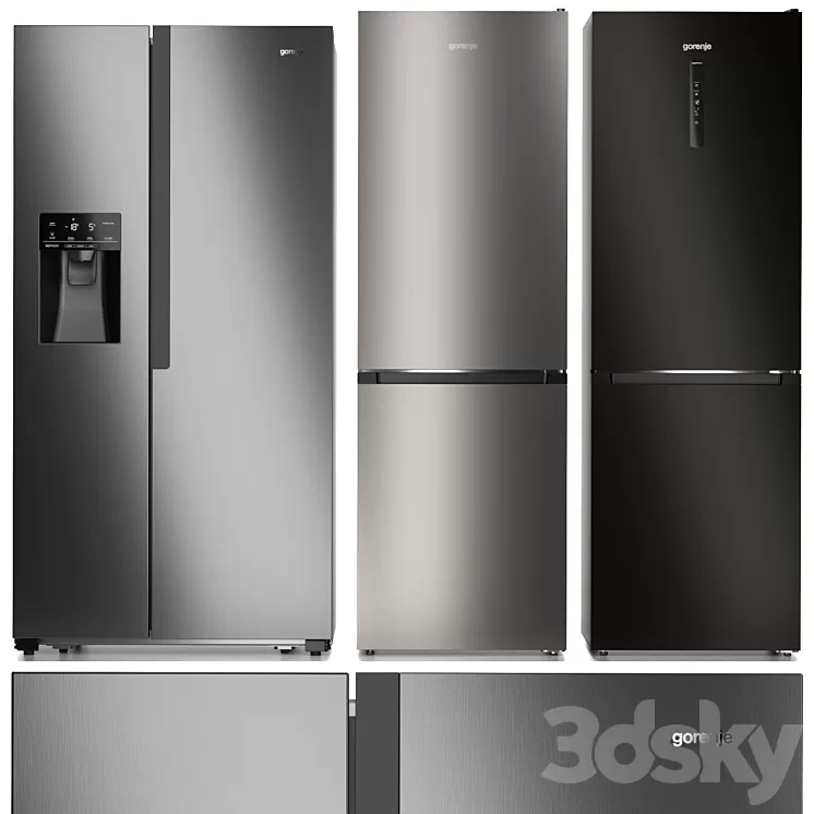 Refrigerator set Gorenje 3D Model