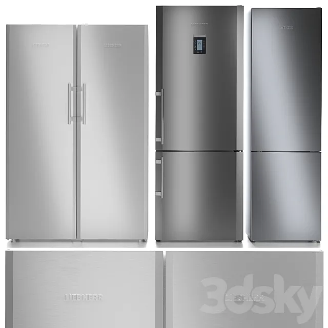 Refrigerator set LIEBHERR 3 3D Model