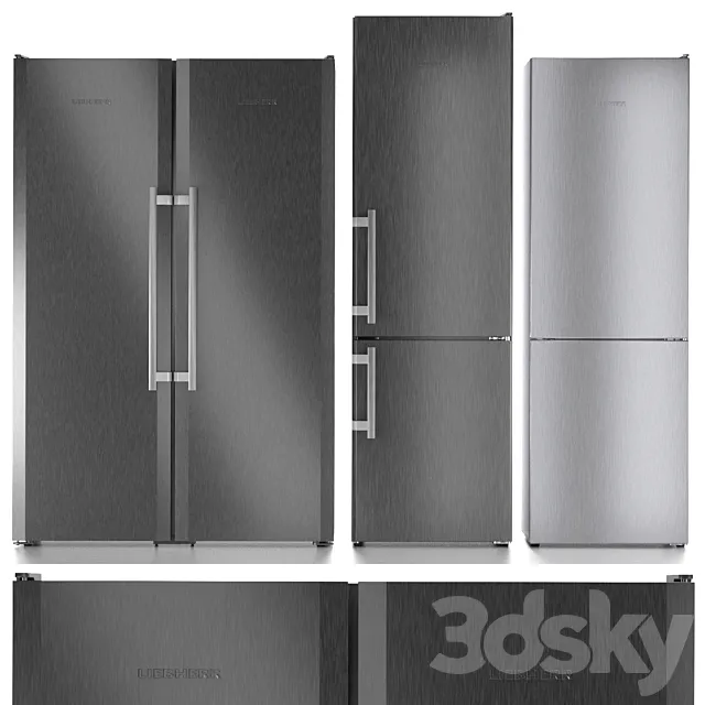 Refrigerator set Liebherr 4 3D Model