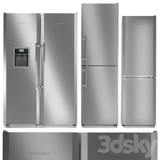 Refrigerator set Liebherr 5 3D Model