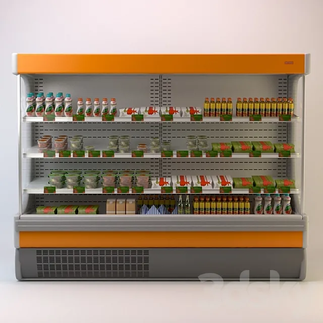 Refrigerator showcase 3D Model