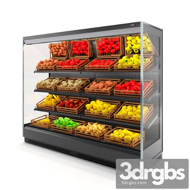 Refrigerator tesey plug-in fruit and vegetable. 3D Model Free