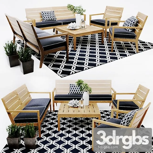 Regatta natural lounge collection 1 2 3D Model Free