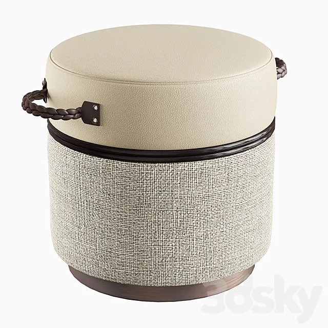 REGENCY STORAGE OTTOMAN 3DModel
