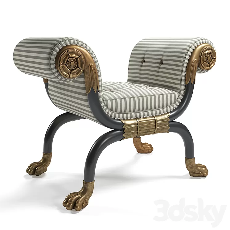 Regency Window Seat 3D Model