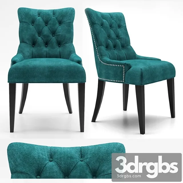 Regent upholstered dining chair 2 3D Model Free