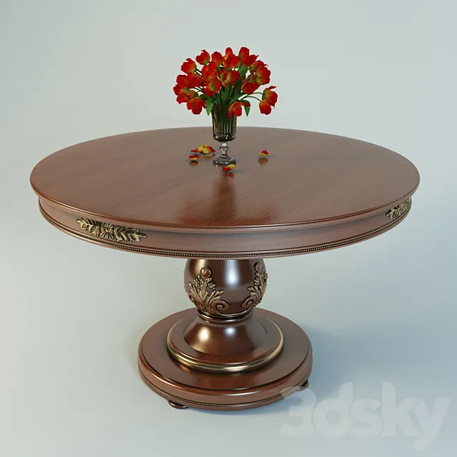 Reggenza Luxury _ table circle 1500 3D Model