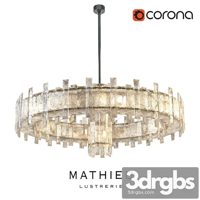 Regis Mathieu Lustrerie Saturne Chandelier 3D Model Free