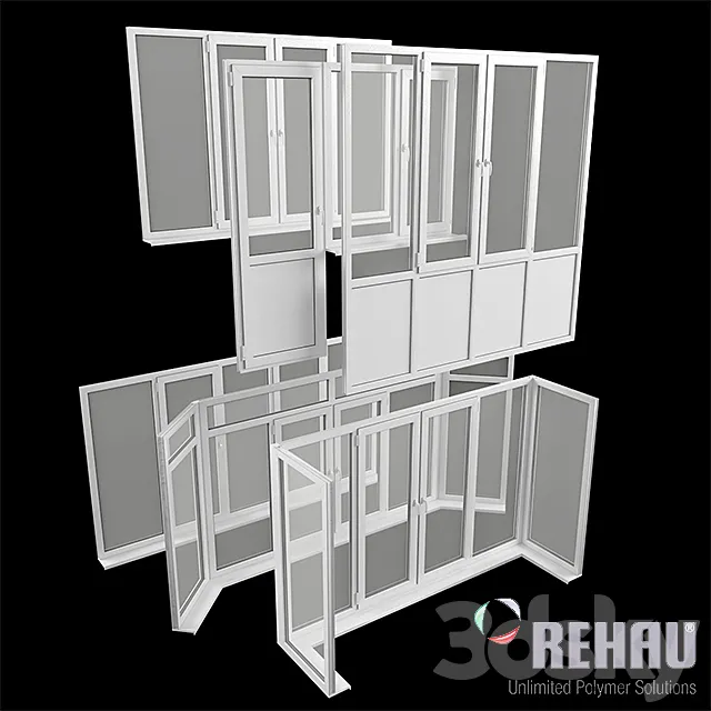 REHAU Euro-Design 60 options 1 3DModel