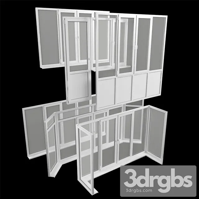 Rehau Window Euro Design 3D Model Download