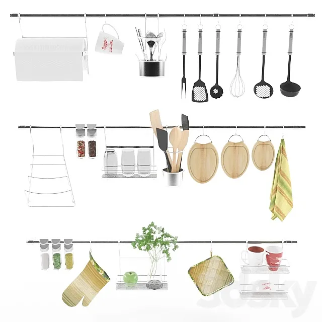 Reiling the kitchen 3D Model