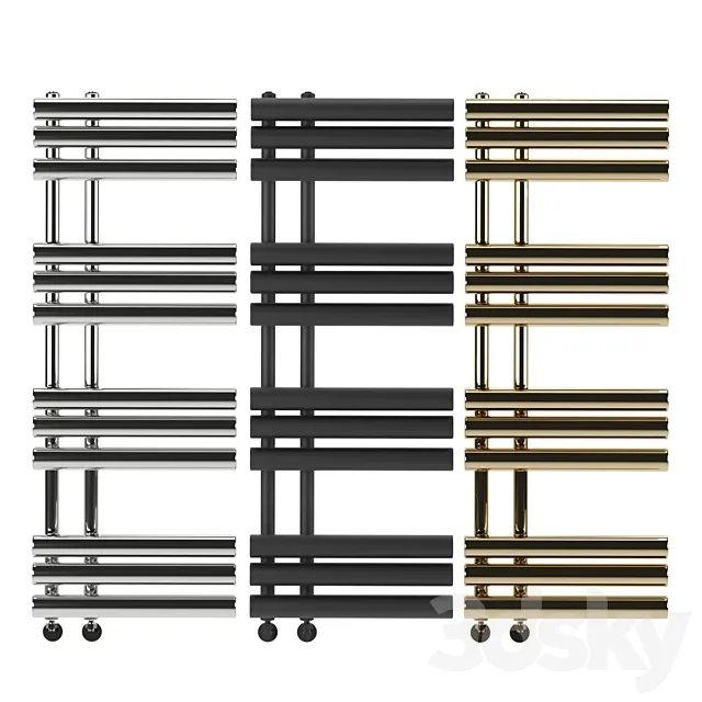 Reina Grace Towel Radiator Set 3D Model