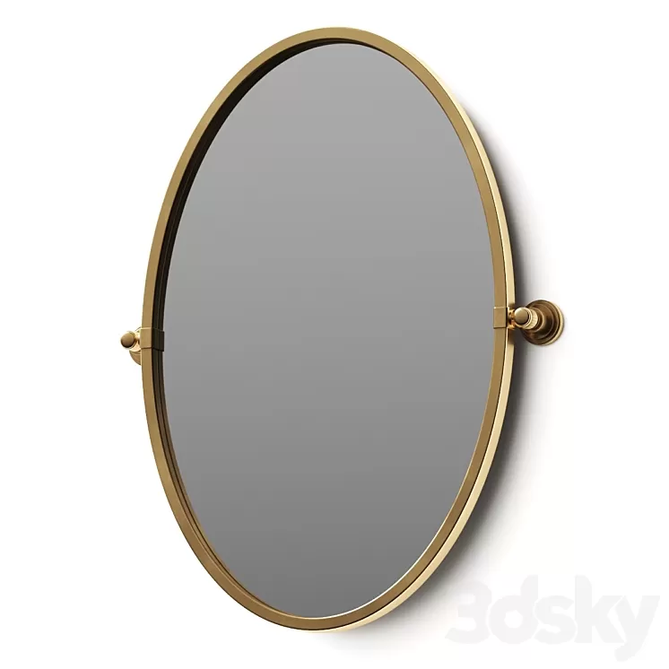 Rejuvenation Rigdon Oval Pivot Mirror 3D Model Free