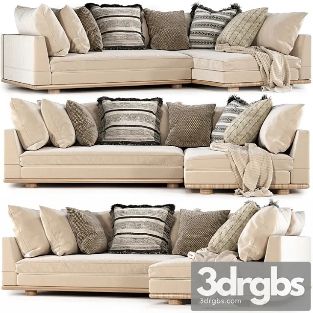 Relaxed saguaro sectional