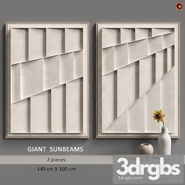 Relief giant sunbeams