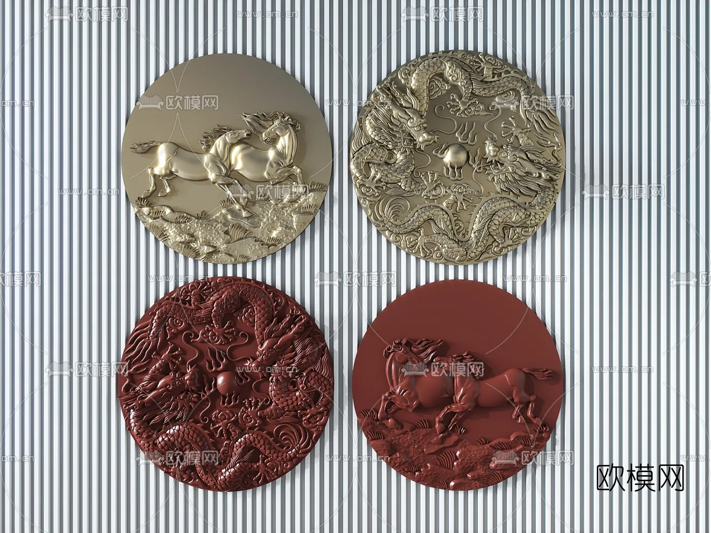 RELIEF - VRAY / CORONA - 3D MODEL - 2697