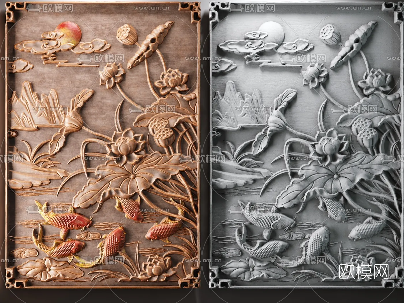 RELIEF - VRAY / CORONA - 3D MODEL - 2712