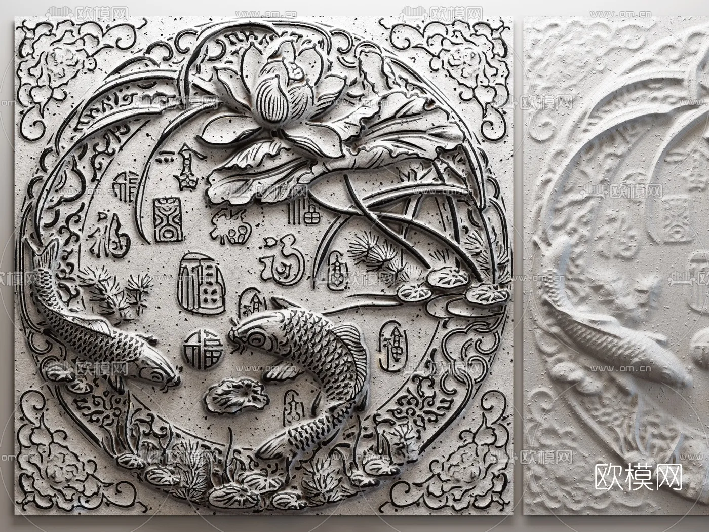 RELIEF - VRAY / CORONA - 3D MODEL - 2806