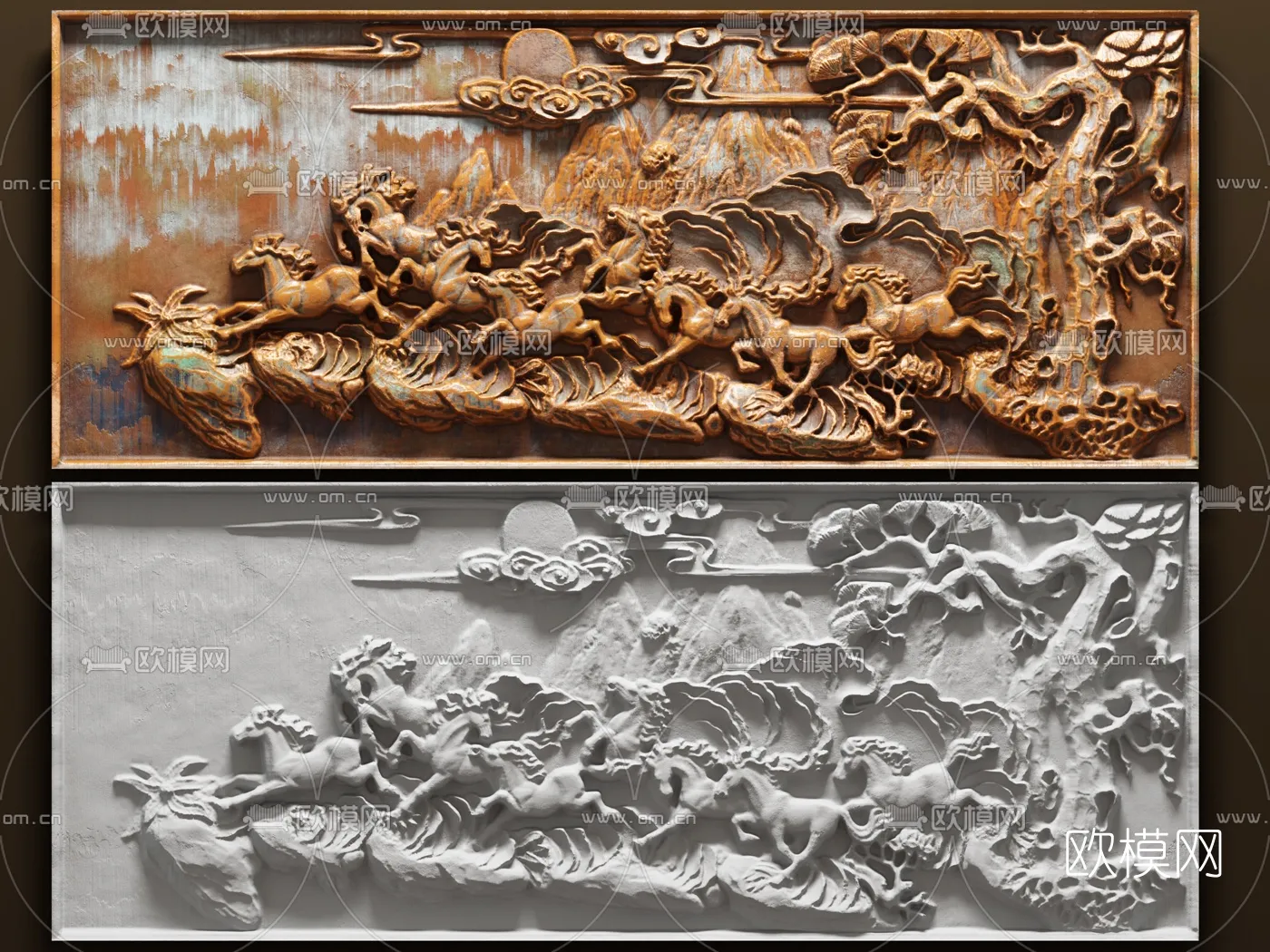 RELIEF - VRAY / CORONA - 3D MODEL - 2825