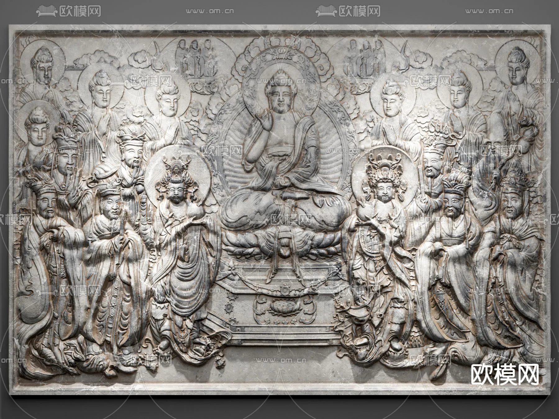 RELIEF - VRAY / CORONA - 3D MODEL - 2829