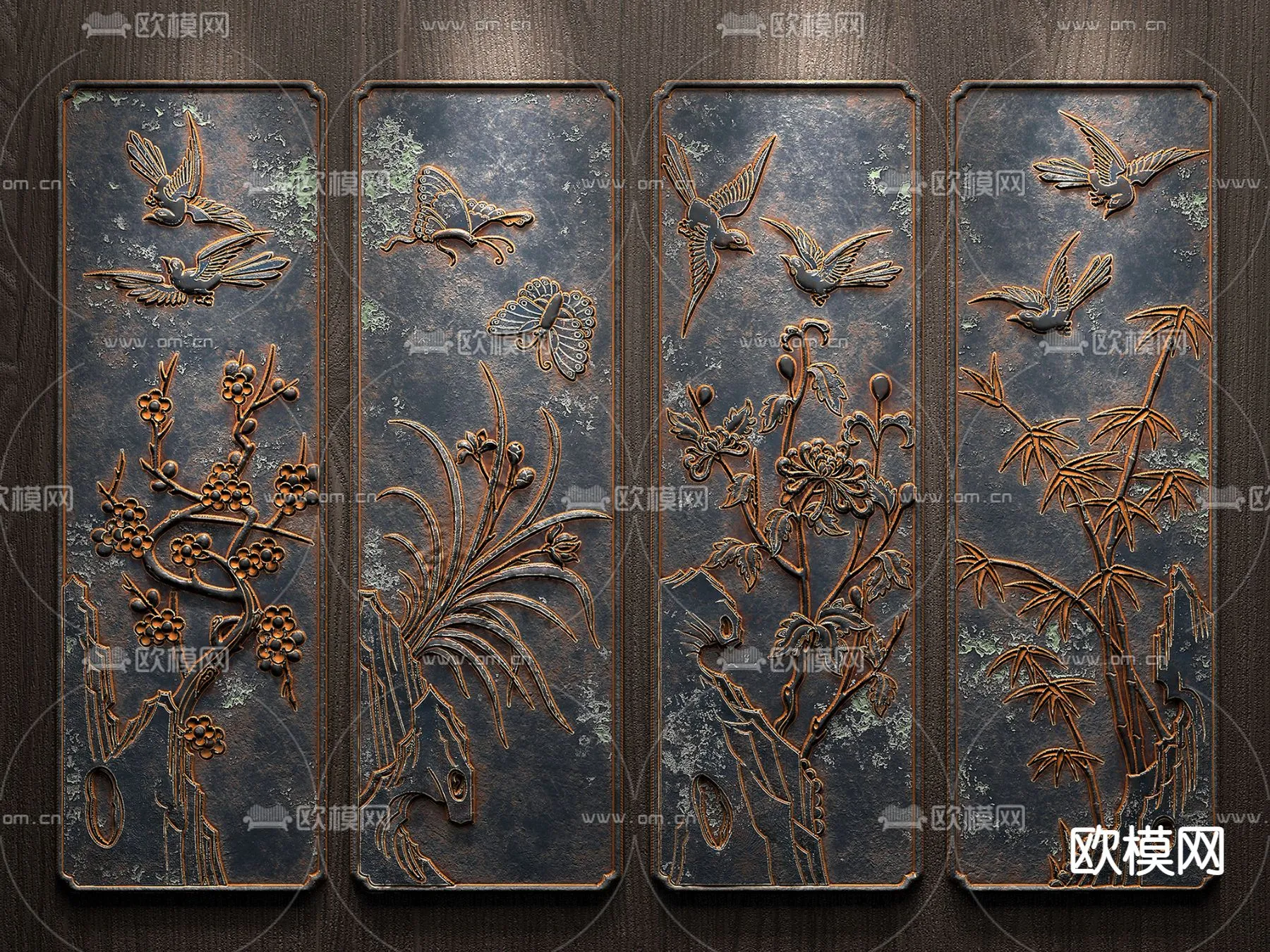 RELIEF - VRAY / CORONA - 3D MODEL - 2834