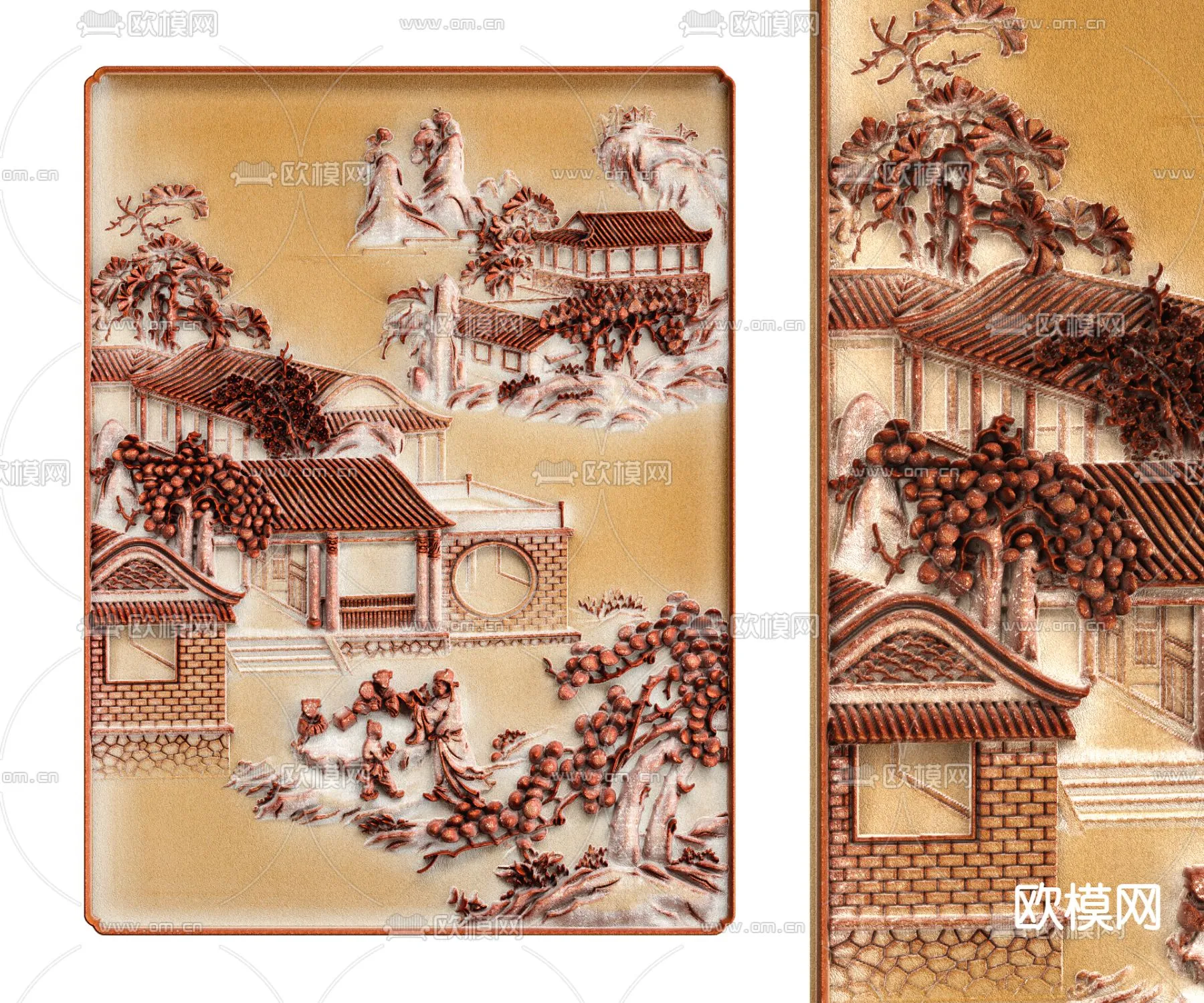 RELIEF - VRAY / CORONA - 3D MODEL - 2838